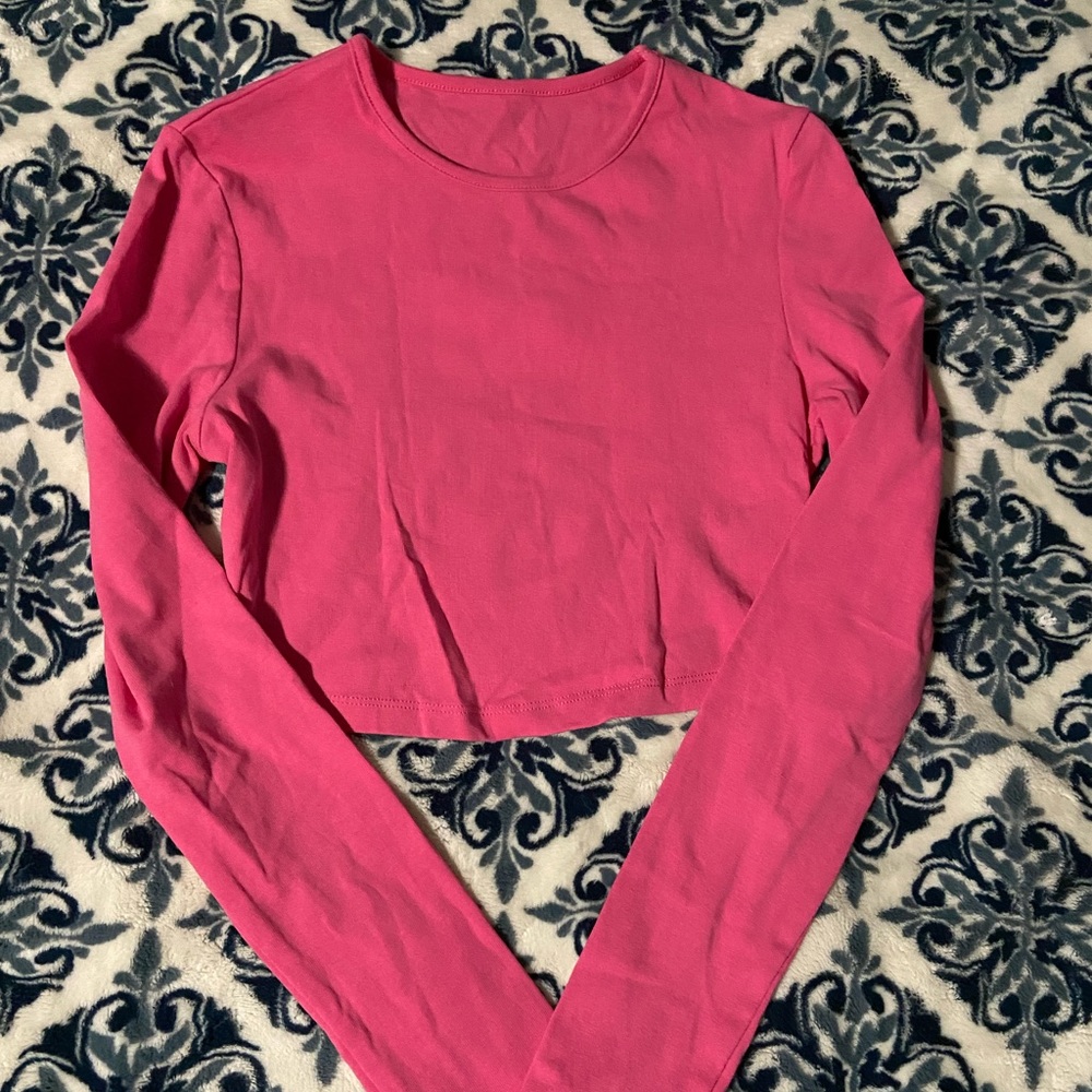 Pink crop top